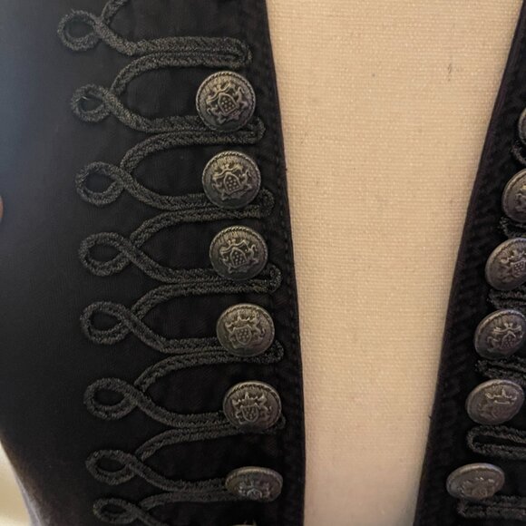 Free People Black Military-Style Vest – XS - Picture 4 of 5